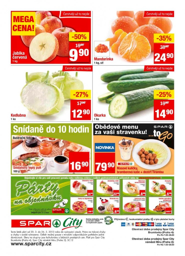 letk Interspar nabdka Spar City od 20.3.2013 strana 1