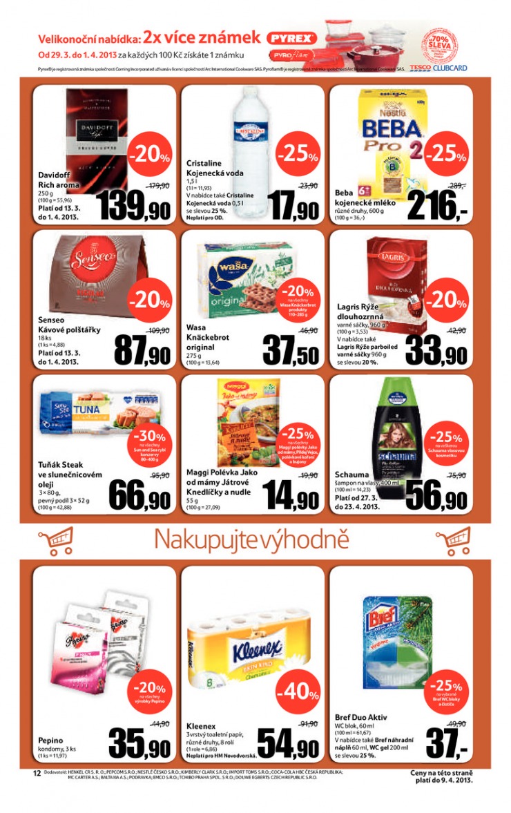 leták Tesco velké hypermarkety od 27.3.2013 strana 1 leták Tesco velké hypermarkety od 27.3.2013 strana 1