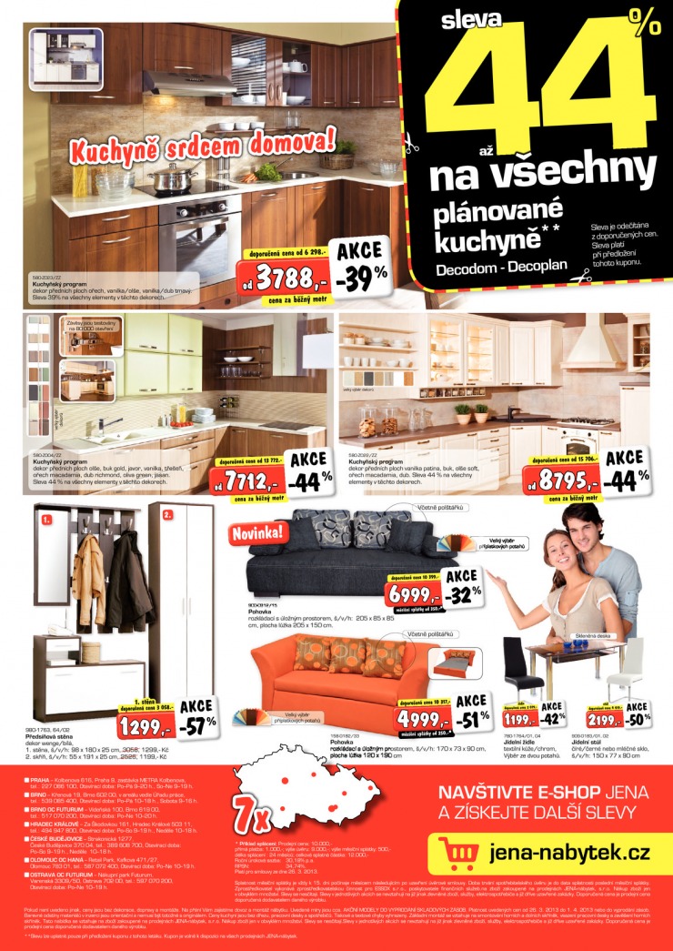 leták Jena nábytek Aktuální leták od 26.3.2013 strana 1 leták Jena nábytek Aktuální leták od 26.3.2013 strana 1