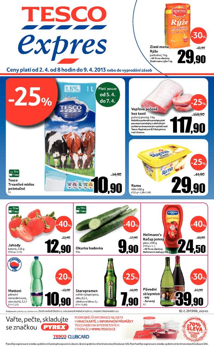 letk Tesco Expres obchody od 2.4.2013 strana 1