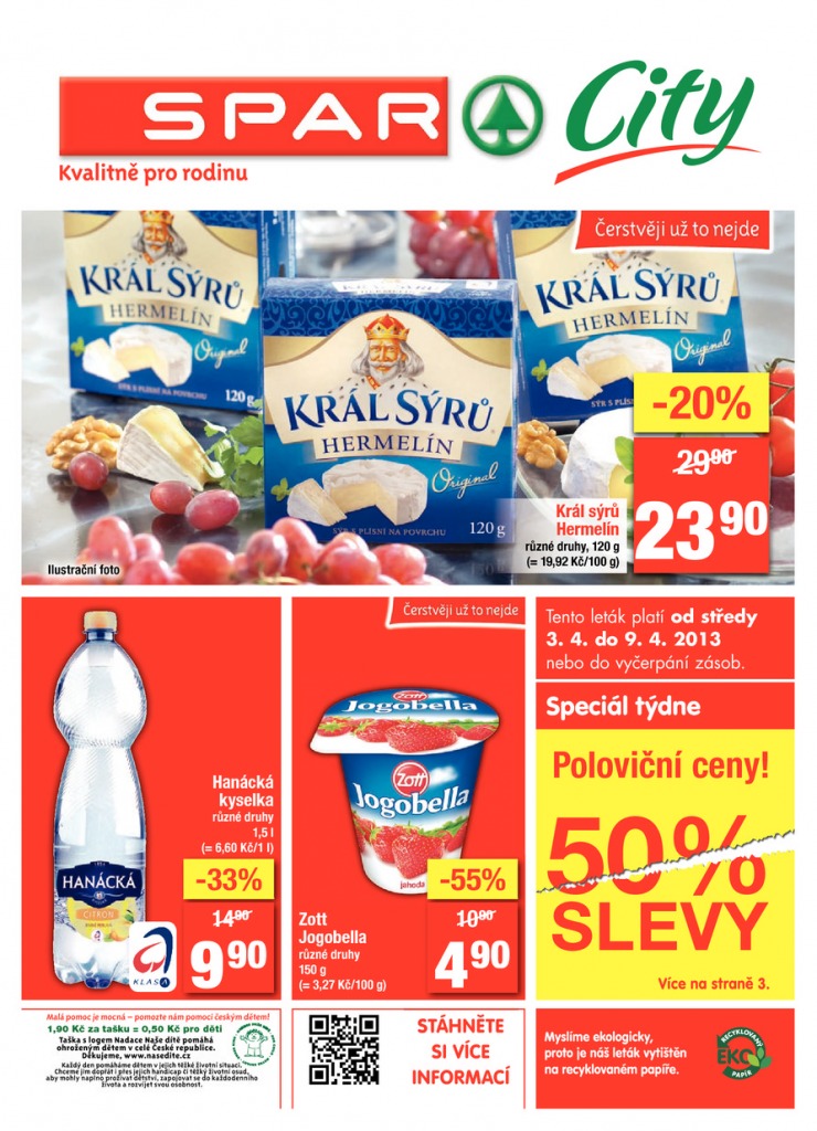 leták Interspar nabídka Spar City od 3.4.2013 strana 1 leták Interspar nabídka Spar City od 3.4.2013 strana 1