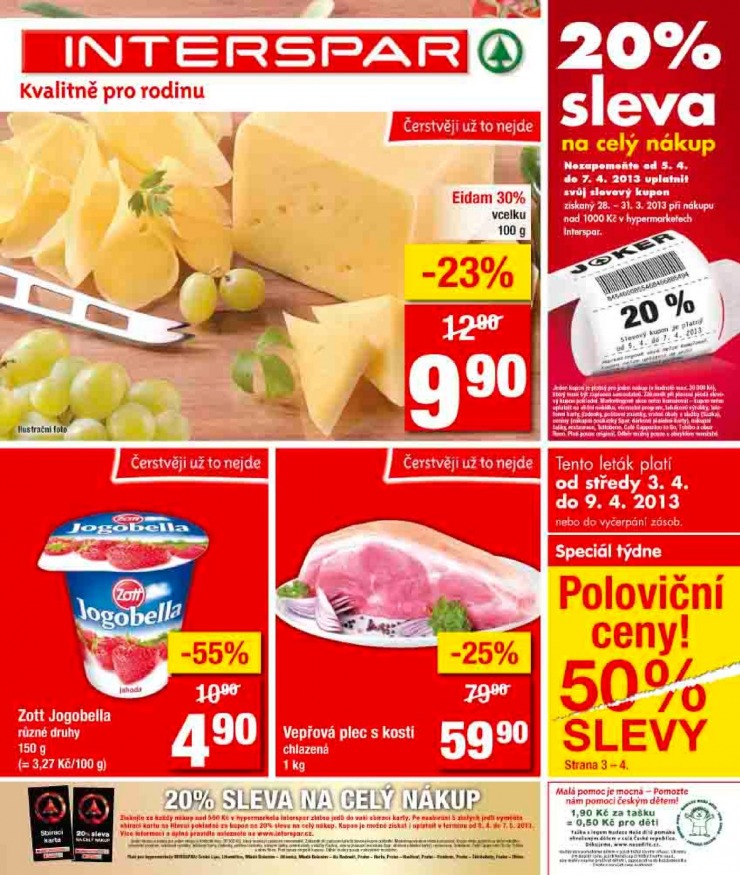 leták Interspar Akční nabídka od 3.4.2013 strana 1 leták Interspar Akční nabídka od 3.4.2013 strana 1