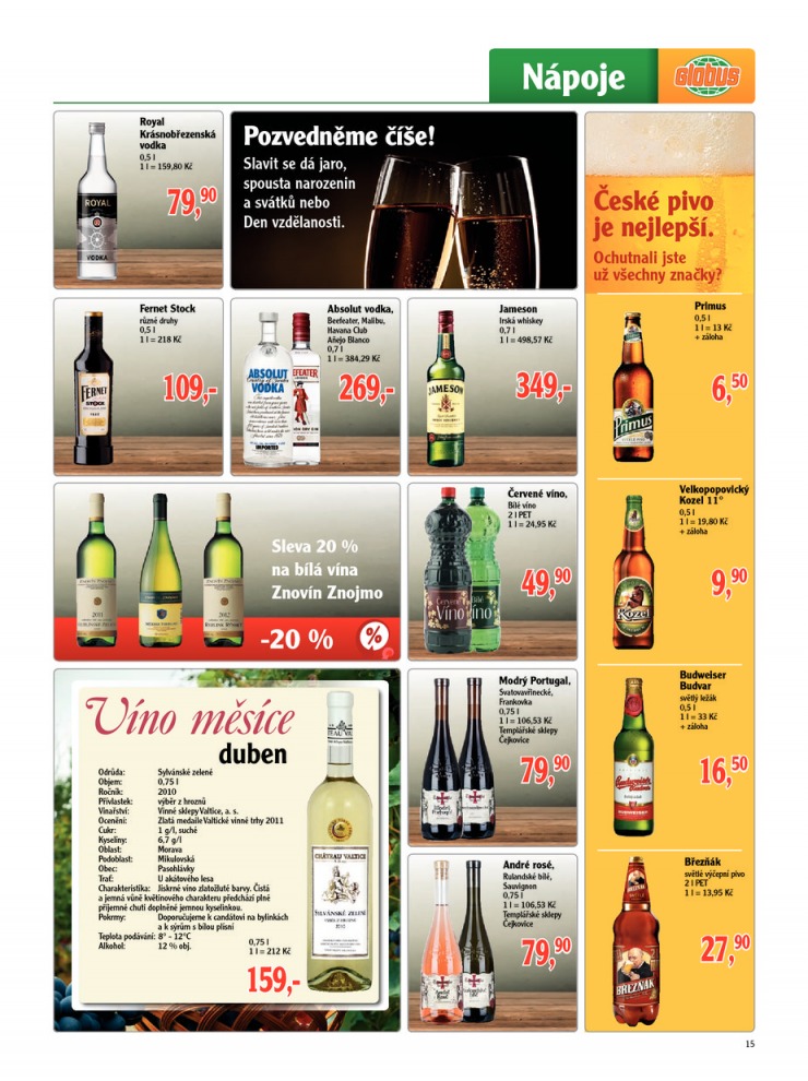 leták Globus Naše noviny od 4.4.2013  strana 1 leták Globus Naše noviny od 4.4.2013 strana 1