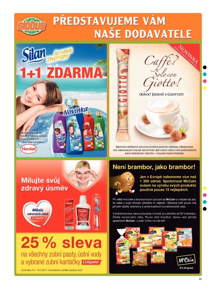 leták Globus Naše noviny od 4.4.2013  strana 1 leták Globus Naše noviny od 4.4.2013 strana 1