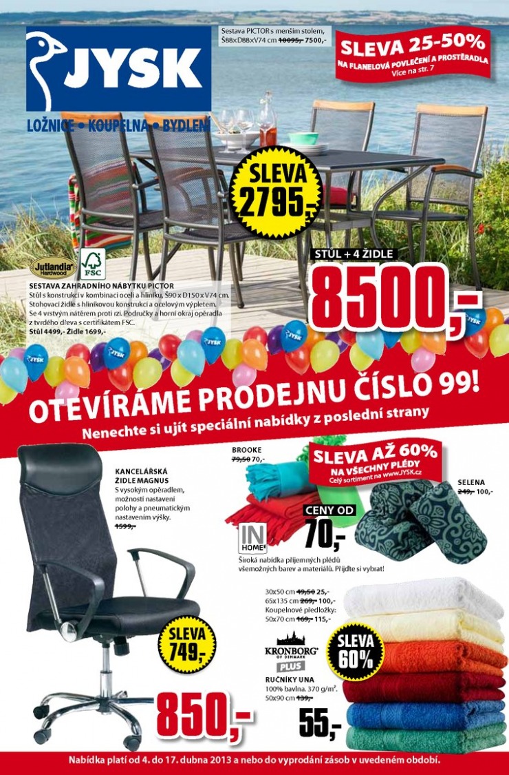 letk Jysk Nabdka tdne od 4.4.2013 strana 1