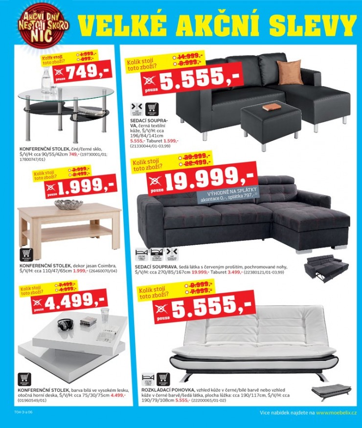 let�k Mobelix Aktu�ln� prospekt od 5.4.2013 strana 1