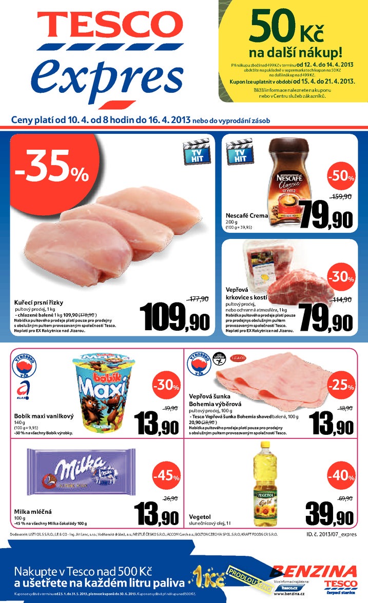 letk Tesco Expres obchody od 10.4.2013 strana 1