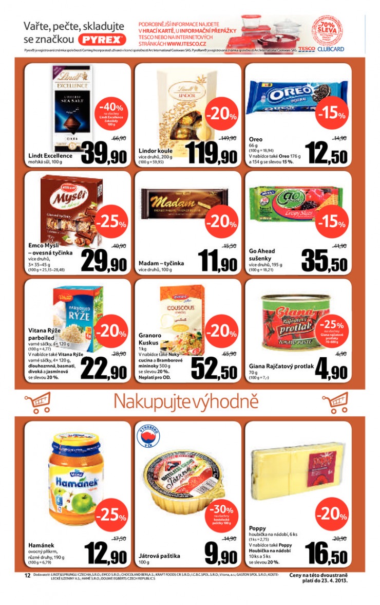 leták Tesco velké hypermarkety od 10.4.2013 strana 1 leták Tesco velké hypermarkety od 10.4.2013 strana 1