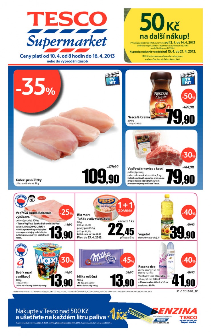 letk Tesco supermarkety od 10.4.2013 strana 1