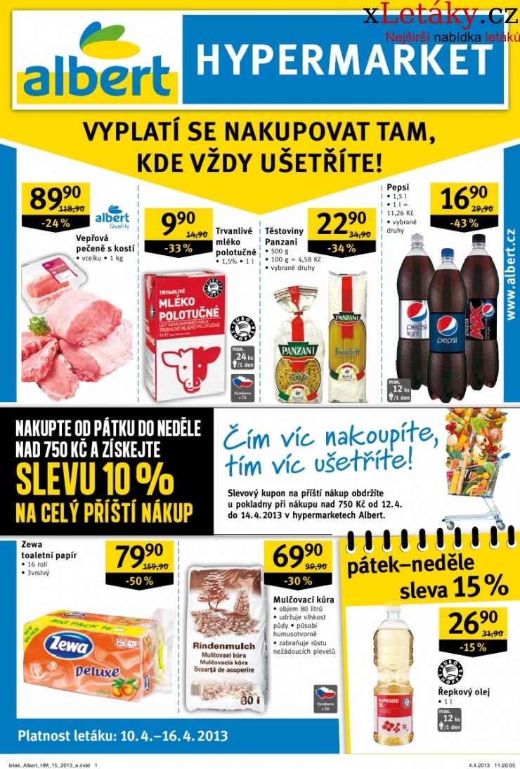 leták Albert Hypermarket akční leták strana 1 leták Albert Hypermarket akční leták strana 1
