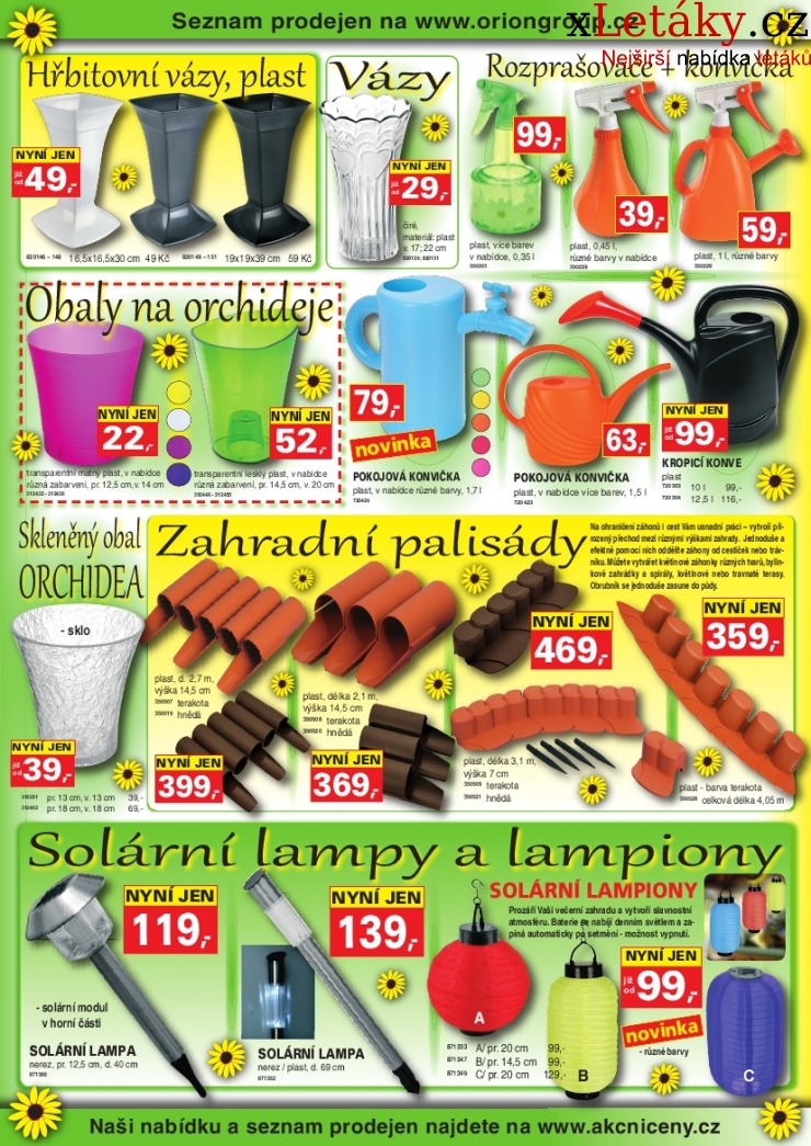 leták Orion leták strana 1 leták Orion leták strana 1