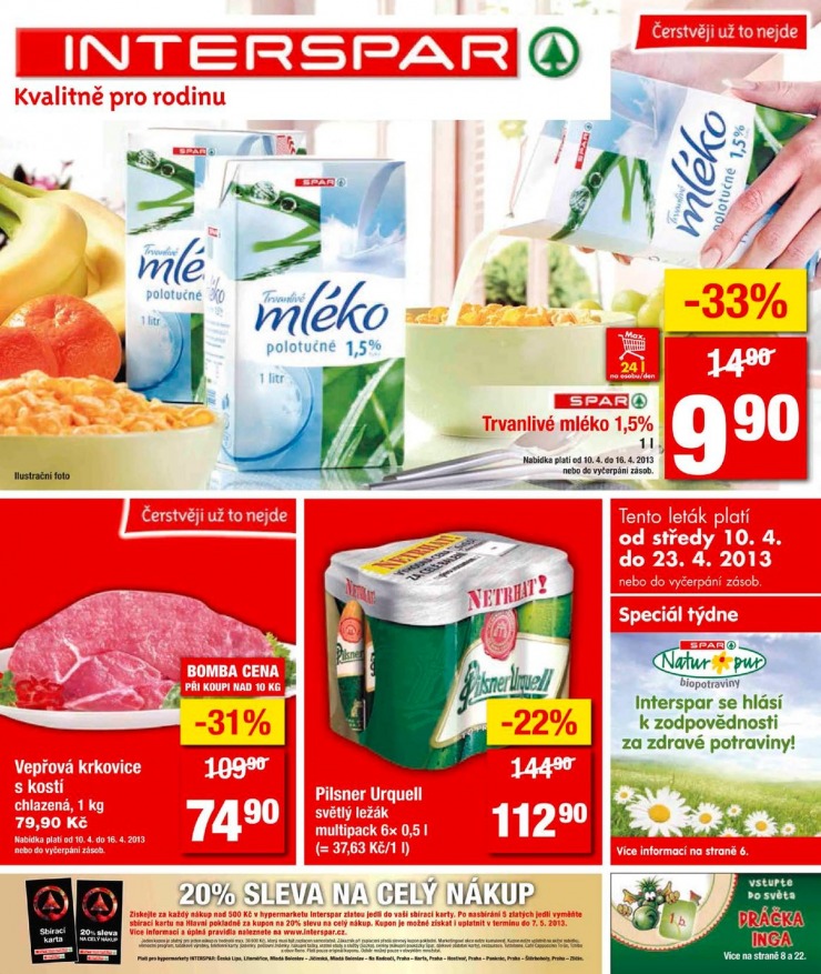 leták Interspar Akční nabídka od 10.4.2013 strana 1 leták Interspar Akční nabídka od 10.4.2013 strana 1