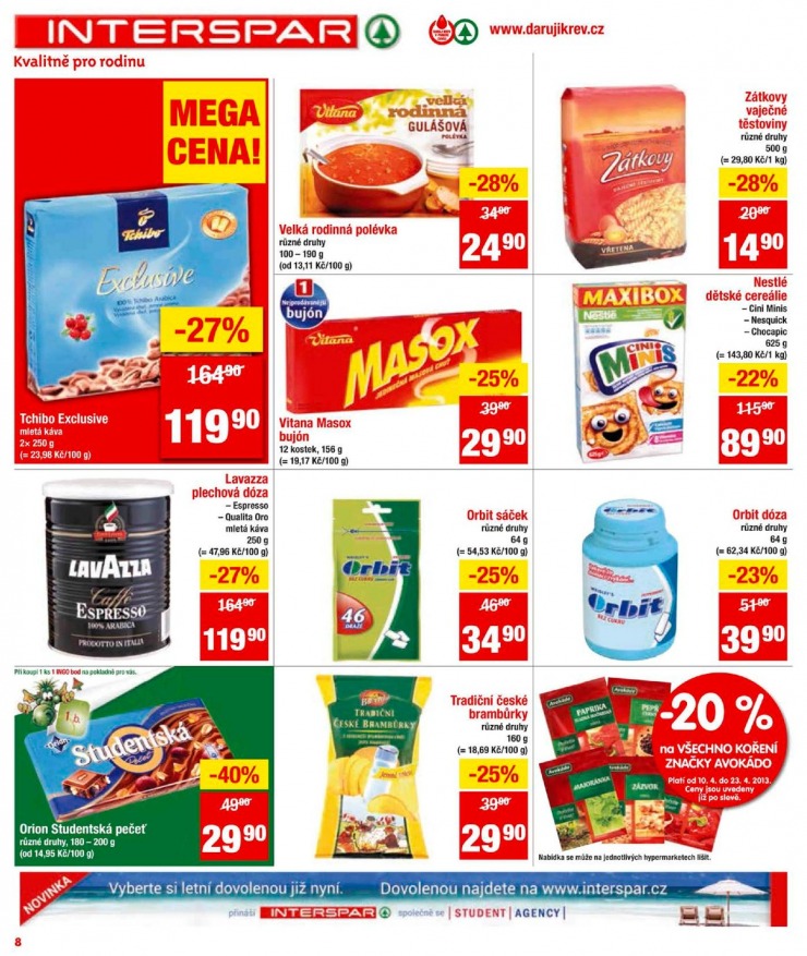 leták Interspar Akční nabídka od 10.4.2013 strana 1 leták Interspar Akční nabídka od 10.4.2013 strana 1