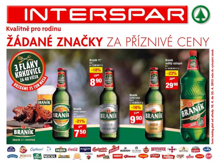leták Interspar žádané značky od 10.4.2013 strana 1 leták Interspar žádané značky od 10.4.2013 strana 1