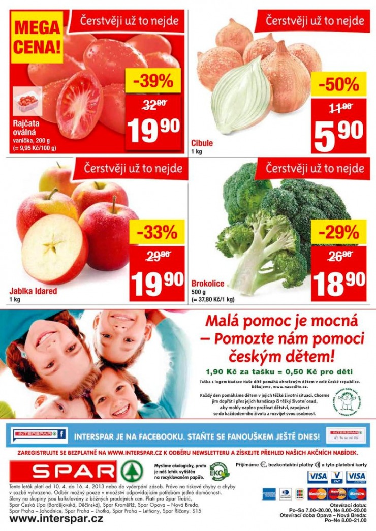 letk Interspar nabdka Spar od 10.4.2013 strana 1