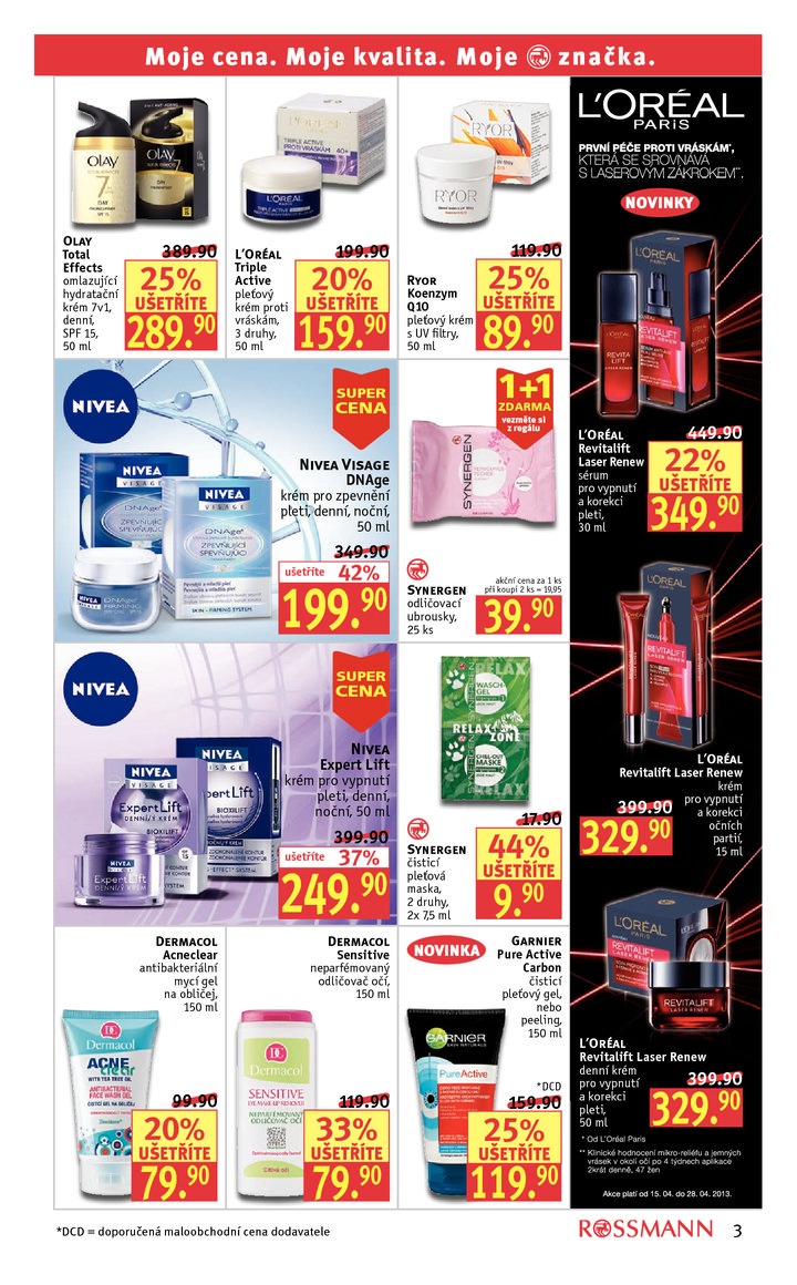 leták Rossmann Leták od 15.4.2013 strana 1 leták Rossmann Leták od 15.4.2013 strana 1