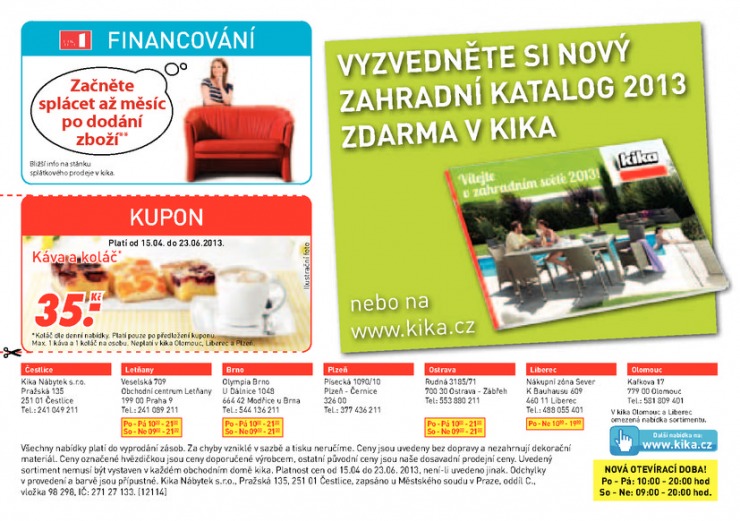 leták Kika Aktuální leták od 15.4.2013 strana 1 leták Kika Aktuální leták od 15.4.2013 strana 1