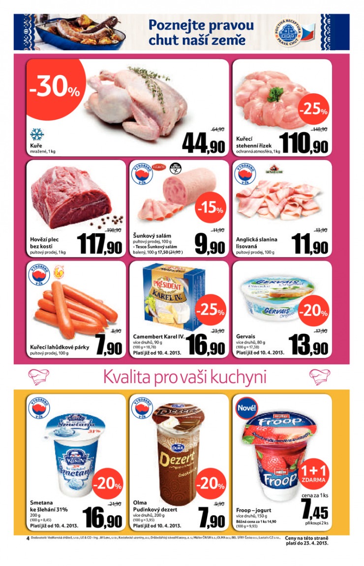 leták Tesco malé hypermarkety od 17.4.2013 strana 1 leták Tesco malé hypermarkety od 17.4.2013 strana 1