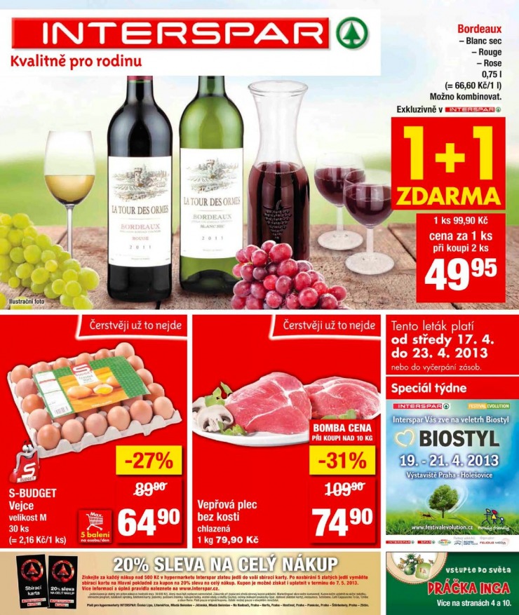 leták Interspar Akční nabídka od 17.4.2013 strana 1 leták Interspar Akční nabídka od 17.4.2013 strana 1