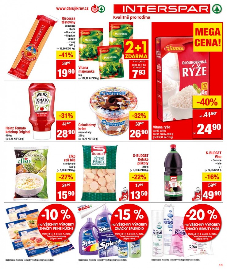 leták Interspar Akční nabídka od 17.4.2013 strana 1 leták Interspar Akční nabídka od 17.4.2013 strana 1