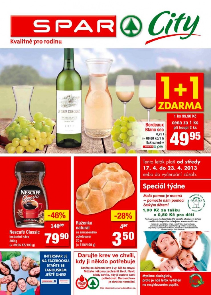 leták Interspar nabídka Spar City od 17.4.2013 strana 1 leták Interspar nabídka Spar City od 17.4.2013 strana 1