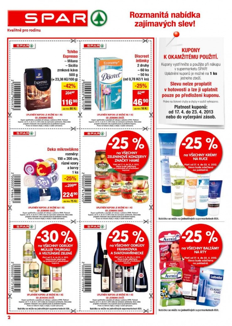 leták Interspar nabídka Spar od 17.4.2013 strana 1 leták Interspar nabídka Spar od 17.4.2013 strana 1