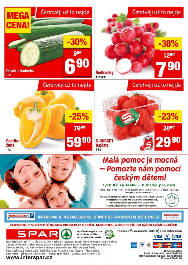 leták Interspar nabídka Spar od 17.4.2013 strana 1 leták Interspar nabídka Spar od 17.4.2013 strana 1