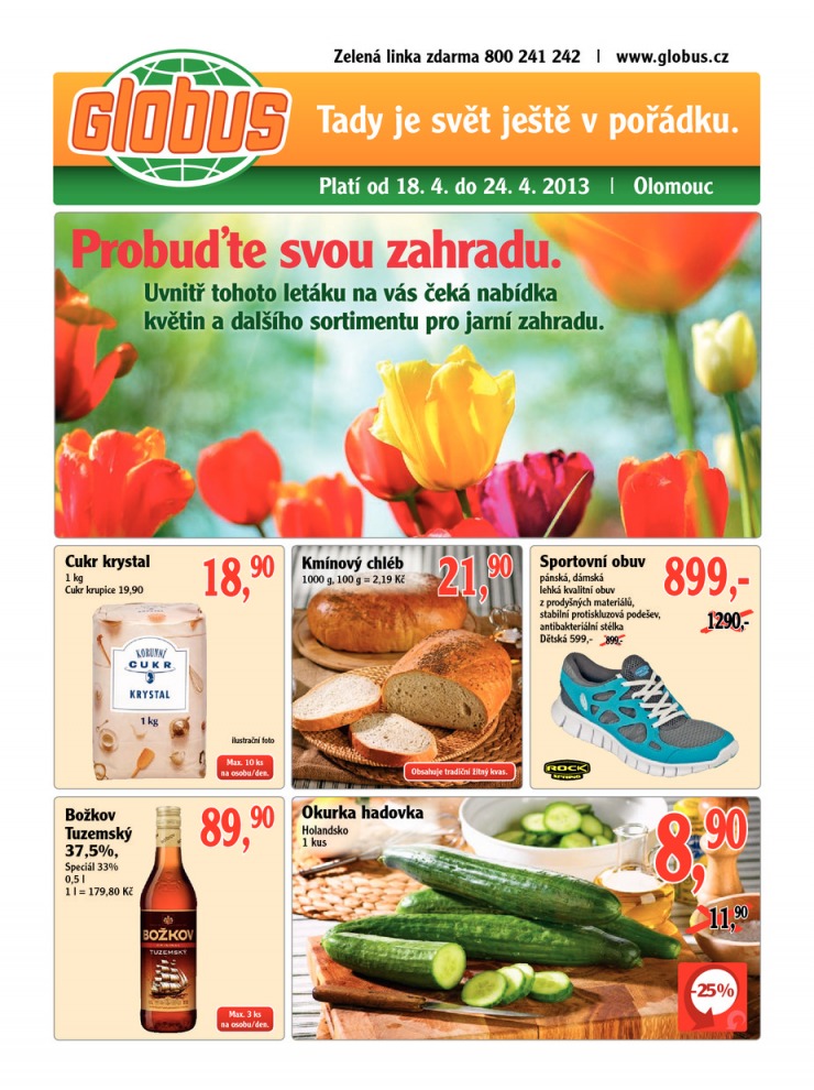 leták Globus Naše noviny od 18.4.2013 strana 1 leták Globus Naše noviny od 18.4.2013 strana 1