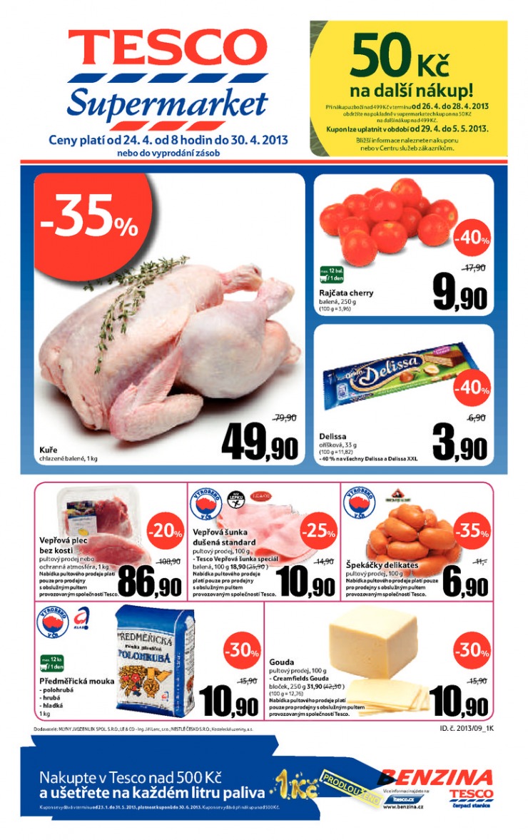 letk Tesco supermarkety od 24.4.2013 strana 1
