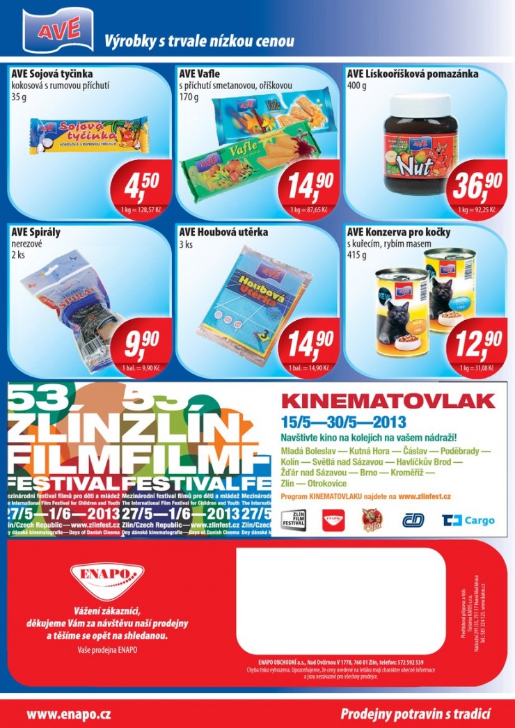 leták Enapo Akční leták od 24.4.2013 strana 1 leták Enapo Akční leták od 24.4.2013 strana 1