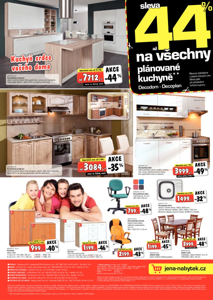 leták Jena nábytek Aktuální leták od 23.4.2013 strana 1 leták Jena nábytek Aktuální leták od 23.4.2013 strana 1