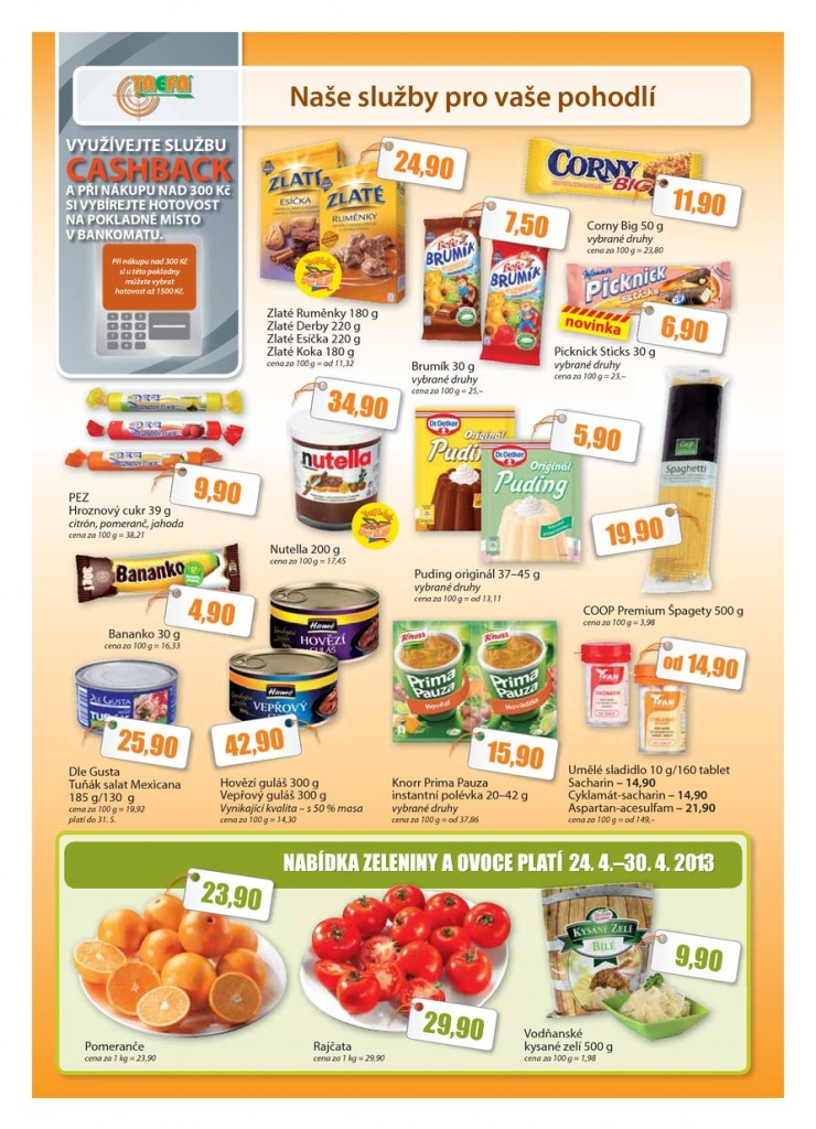 let�k COOP Trefa od 24.4.2013 strana 1