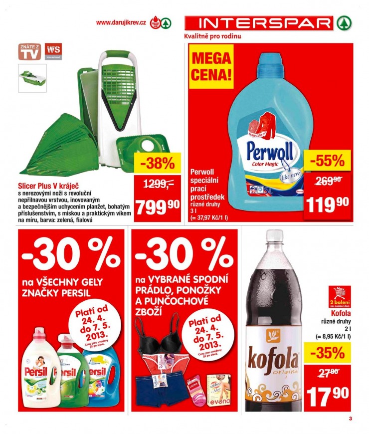 leták Interspar Akční nabídka od 24.4.2013 strana 1 leták Interspar Akční nabídka od 24.4.2013 strana 1