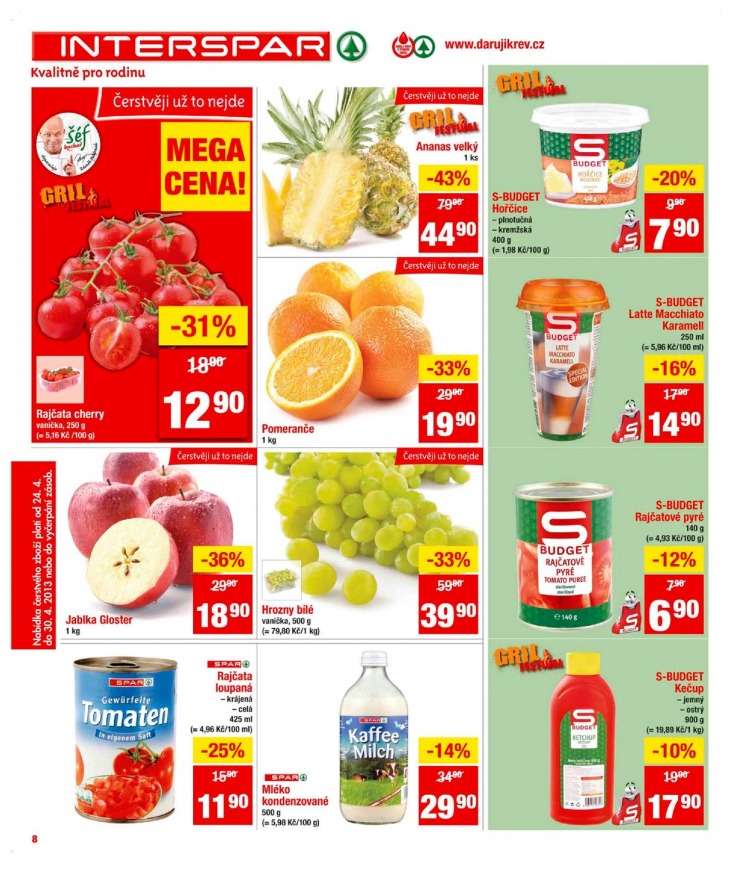 leták Interspar Akční nabídka od 24.4.2013 strana 1 leták Interspar Akční nabídka od 24.4.2013 strana 1