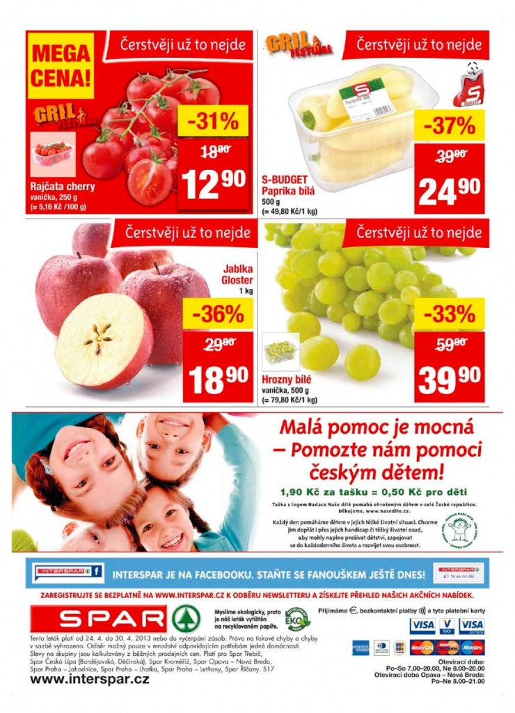 leták Interspar nabídka Spar od 24.4.2013 strana 1 leták Interspar nabídka Spar od 24.4.2013 strana 1