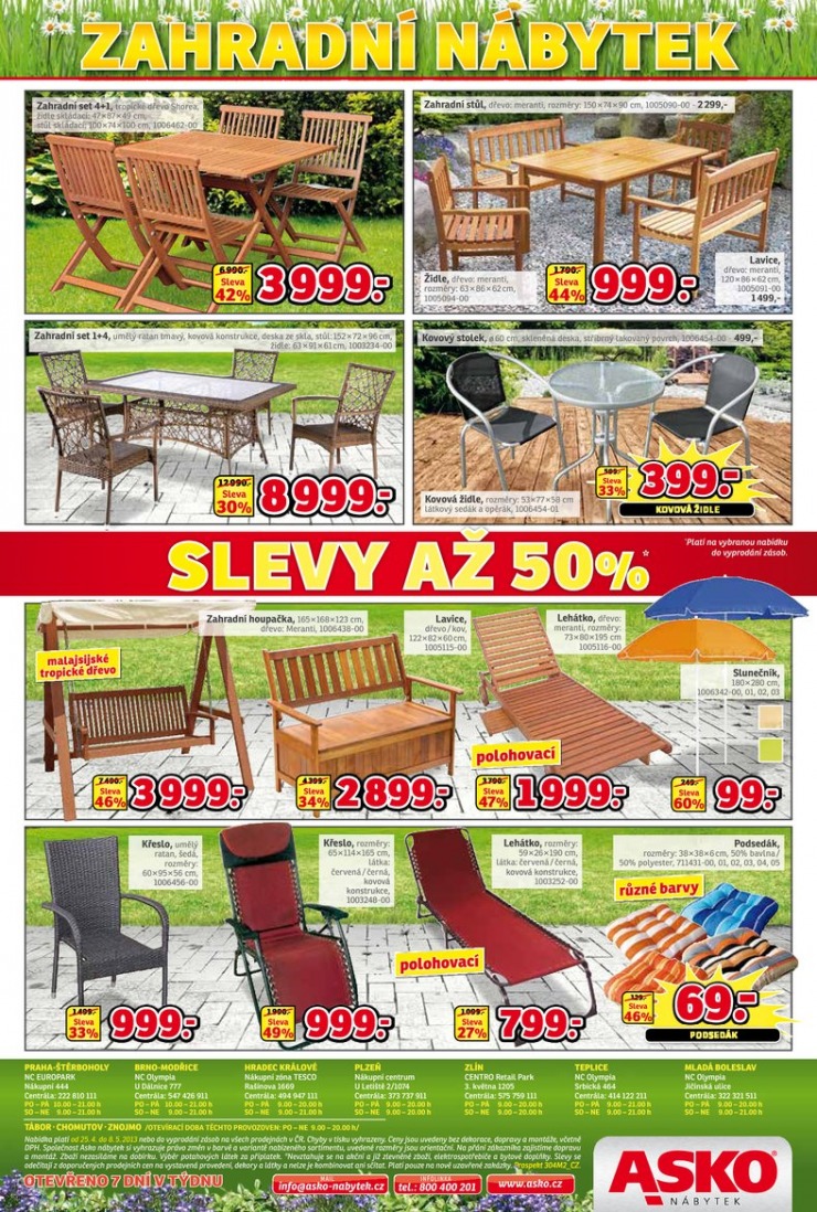 leták Asko nábytek platí pro Chomutov, Tábor, Znojmo od 25.4.2013 strana 1 leták Asko nábytek platí pro Chomutov, Tábor, Znojmo od 25.4.2013 strana 1