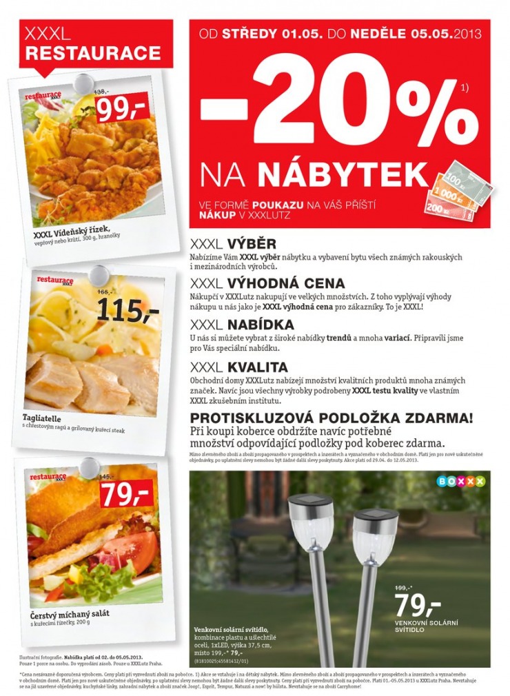 leták XXXLutz Aktuální prospekt od 1.5.2013 strana 1 leták XXXLutz Aktuální prospekt od 1.5.2013 strana 1