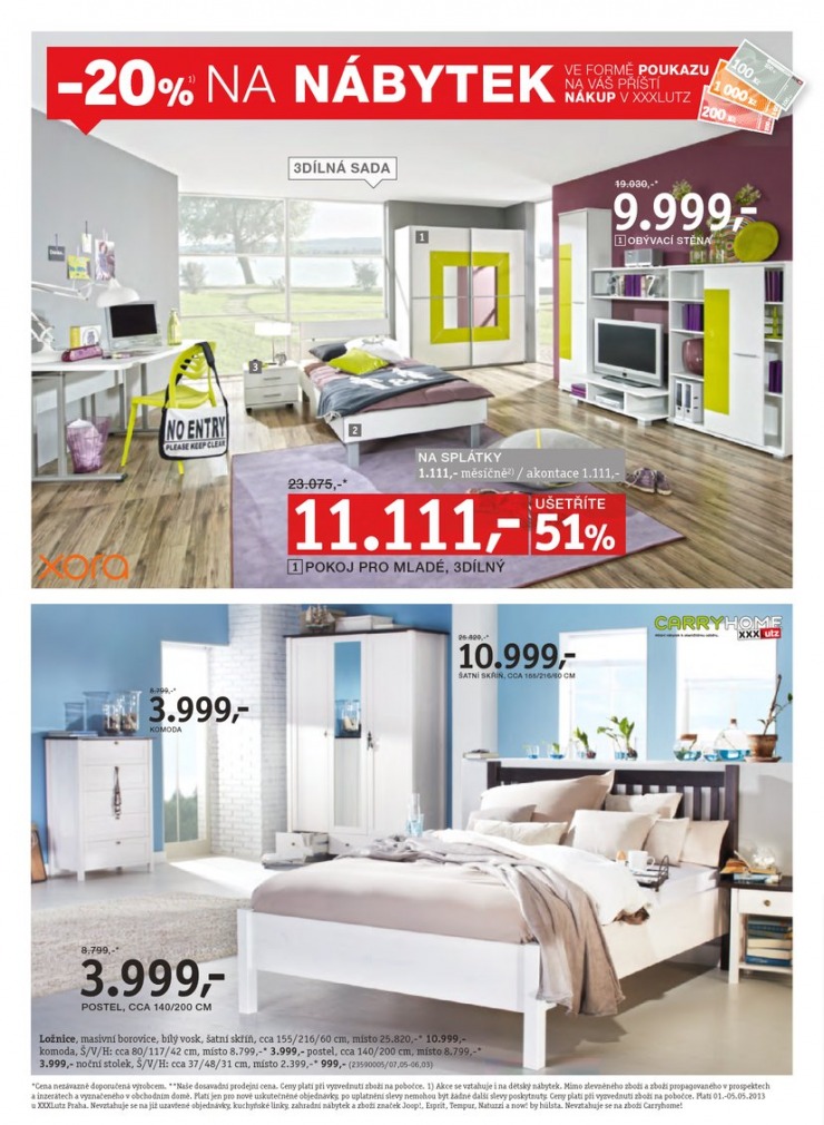 let�k XXXLutz Aktu�ln� prospekt od 1.5.2013 strana 1