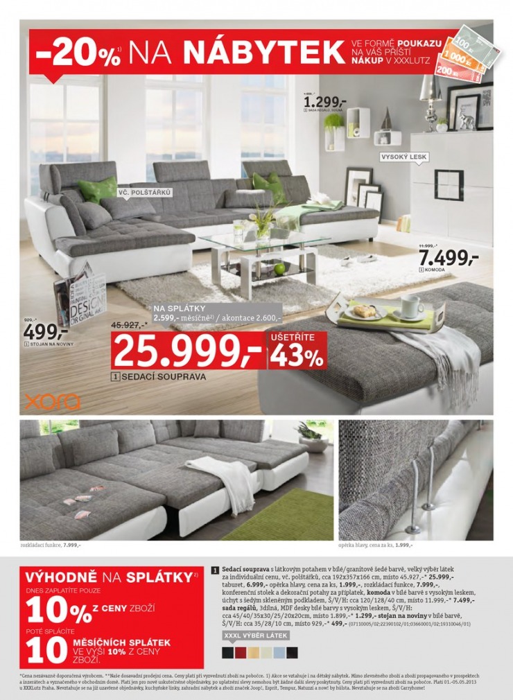 let�k XXXLutz Aktu�ln� prospekt od 1.5.2013 strana 1