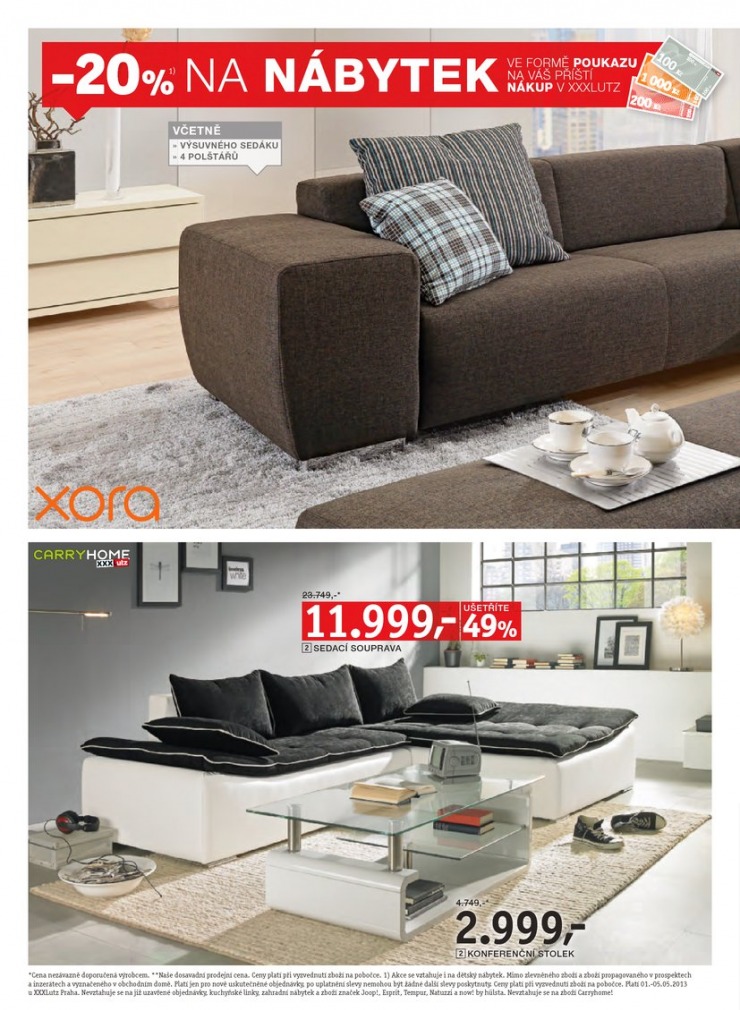 let�k XXXLutz Aktu�ln� prospekt od 1.5.2013 strana 1