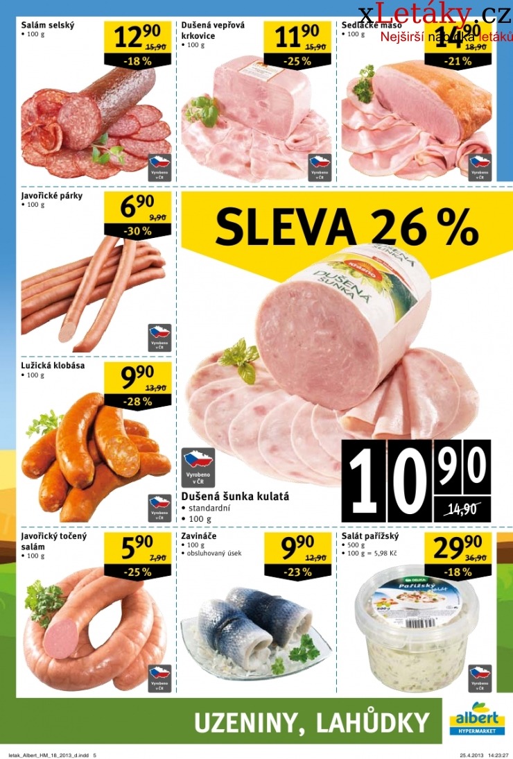 leták Albert Hypermarket akční leták  strana 1 leták Albert Hypermarket akční leták strana 1