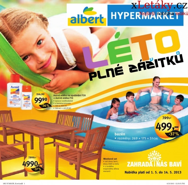 leták Albert Hypermarket - Léto akční leták strana 1