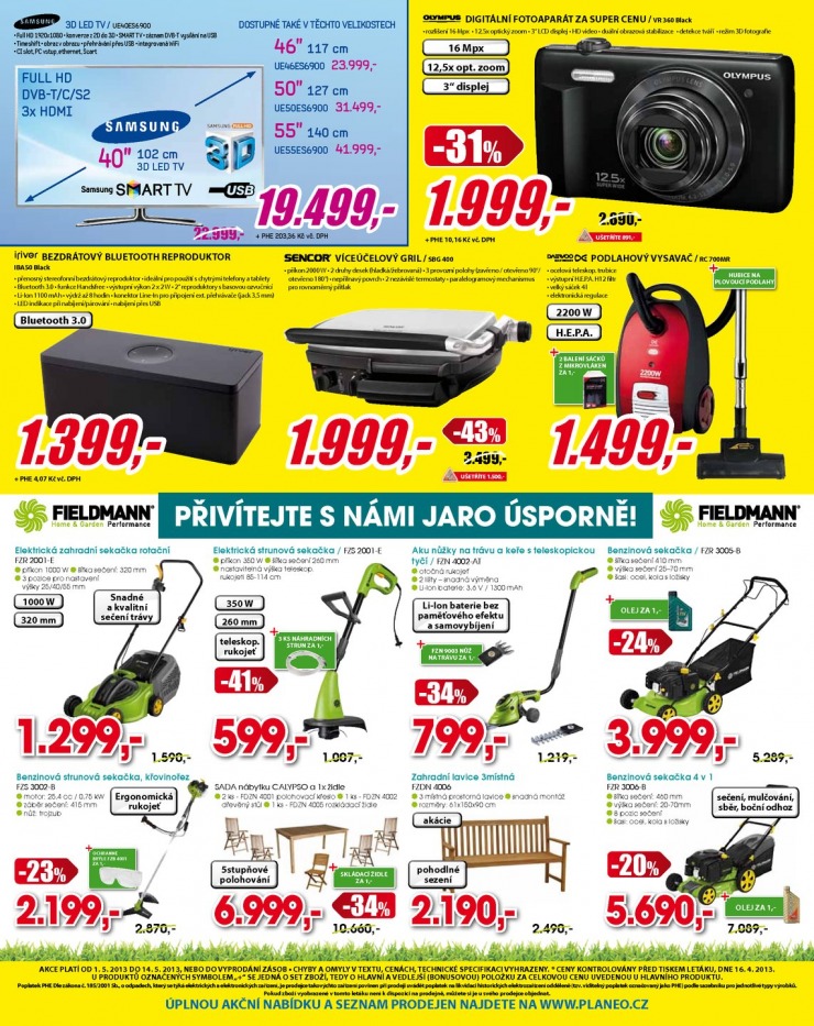leták Planeo Elektro Akční leták od 1.5.2013 strana 1 leták Planeo Elektro Akční leták od 1.5.2013 strana 1