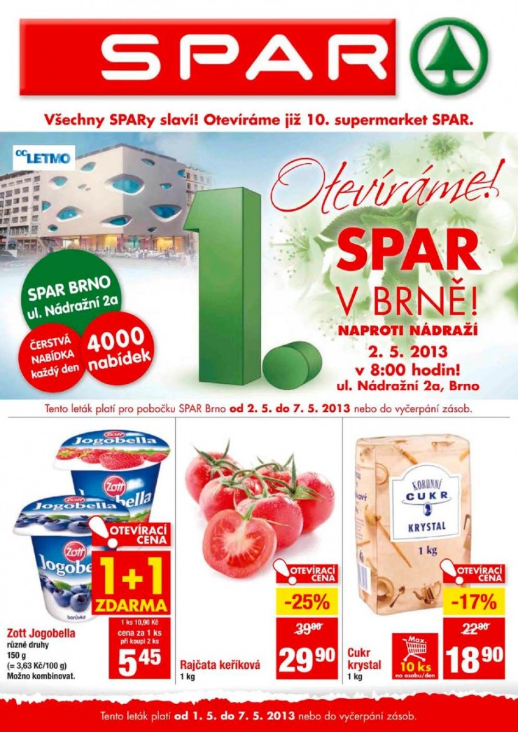 letk Interspar nabdka Spar od 2.5.2013 strana 1