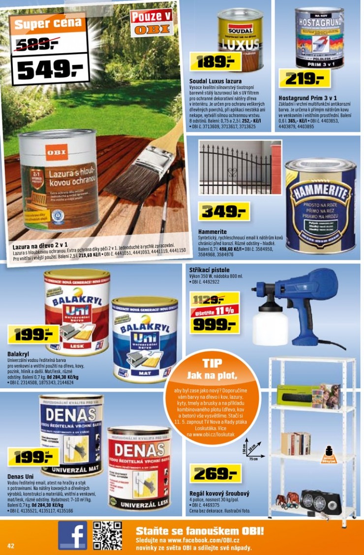 leták OBI Aktuální leták od 1.5.2013 strana 1 leták OBI Aktuální leták od 1.5.2013 strana 1