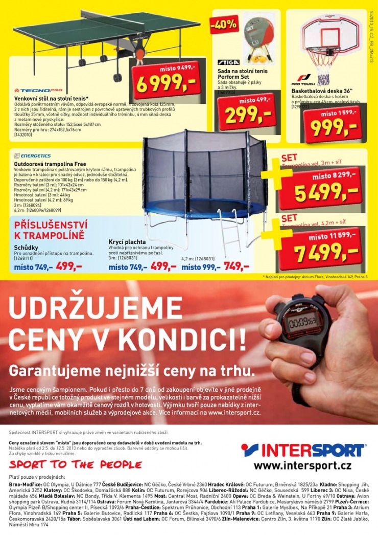leták Intersport Aktuální leták od 2.5.2013 strana 1 leták Intersport Aktuální leták od 2.5.2013 strana 1