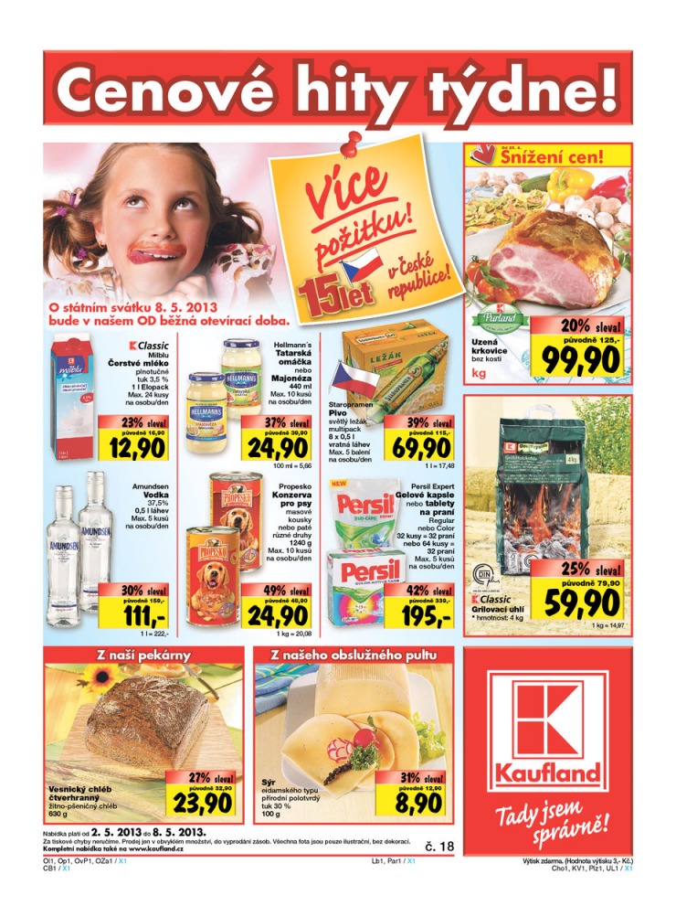 leták Kaufland Aktuální nabídka od 2.5.2013 strana 1 leták Kaufland Aktuální nabídka od 2.5.2013 strana 1