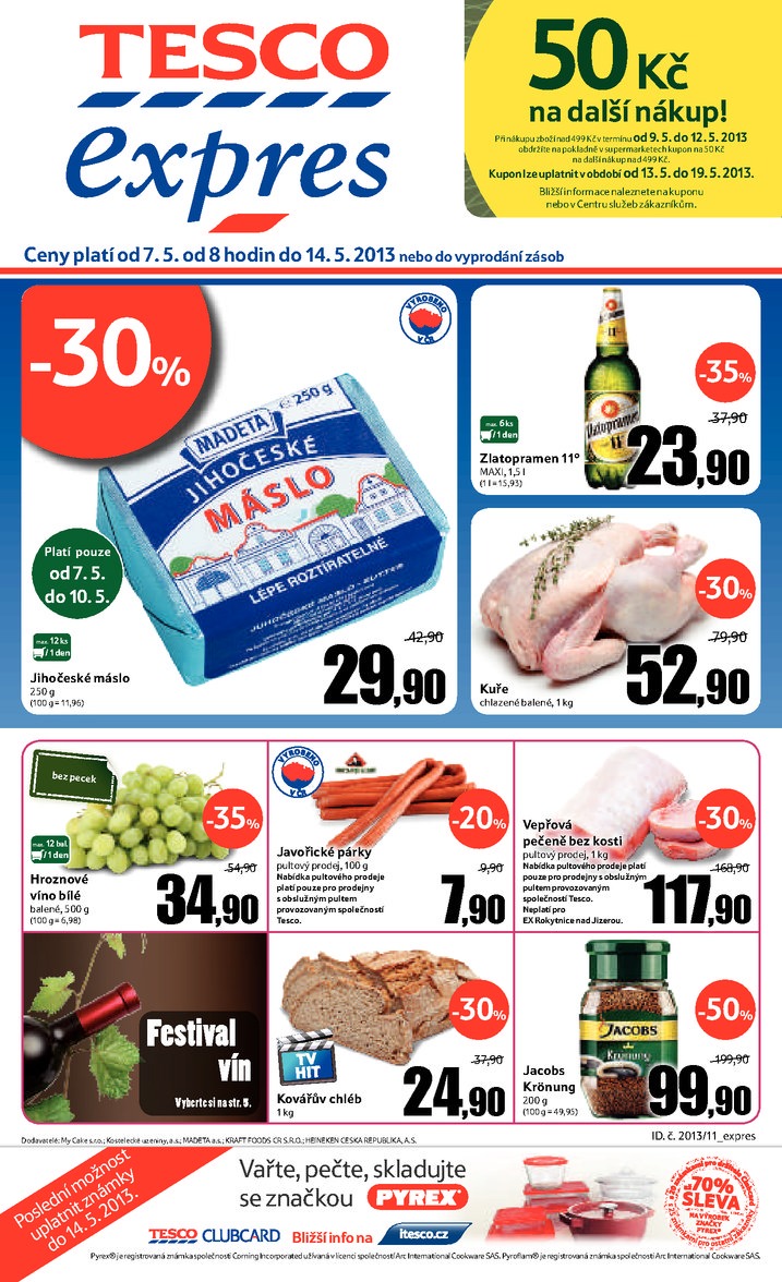 letk Tesco Expres obchody od 7.5.2013 strana 1