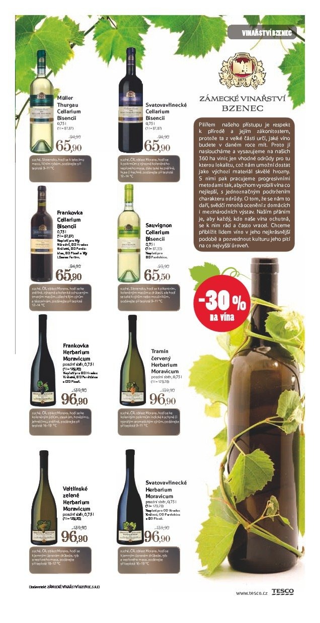 leták Tesco katalog vín platí pro velké hypermarkety a obchodní domy od 7.5.2013 strana 1 leták Tesco katalog vín platí pro velké hypermarkety a obchodní domy od 7.5.2013 strana 1