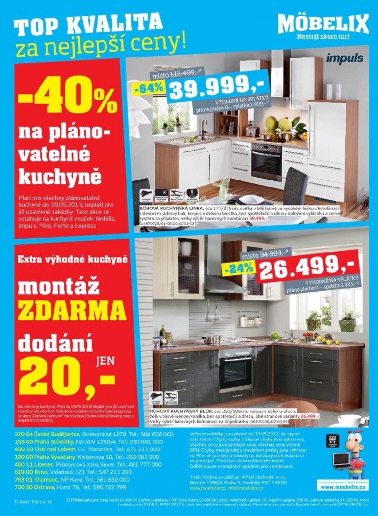 let�k Mobelix Aktu�ln� prospekt od 6.5.2013 strana 1
